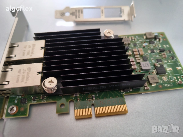 10Gb 10GBaseT 2порта HPE 562T Intel X550 PCIe x4 Мрежов Адаптер, снимка 2 - Мрежови адаптери - 53437436