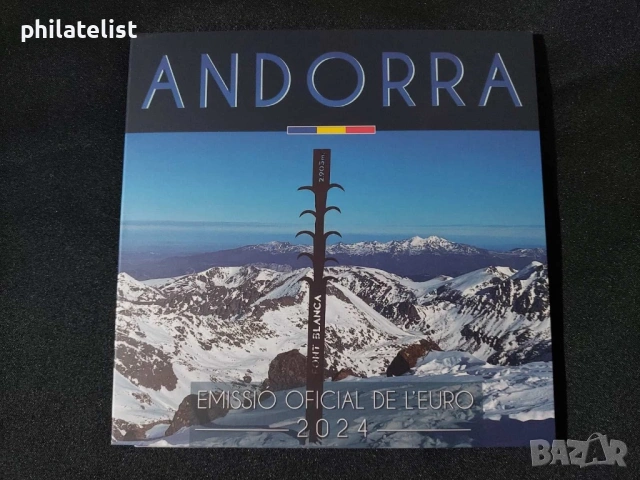Андора 2024 - комплектен сет от 1 цент до 2 евро – банков Евро сет 8 монети, снимка 5 - Нумизматика и бонистика - 53765484