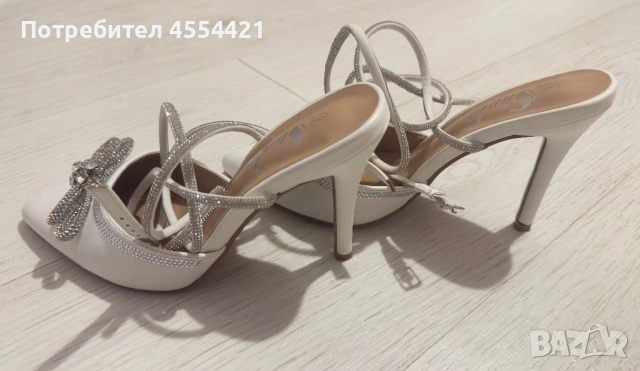 Елегантни обувки с ток, снимка 3 - Дамски обувки на ток - 53584368