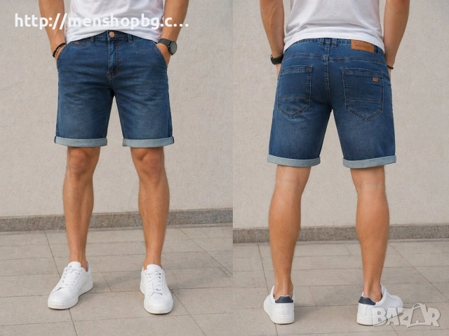 Дънкови къси панталони - бермуди код 80