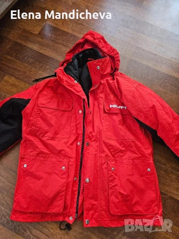 Зимно планинско непромокаемо яке парка с подвижна подплата скриваща се качулка двоен цип 5 джоба 