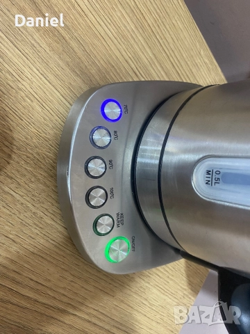 Електрическа кана с температурен контрол – 1.7 L, инокс, снимка 2 - Кани - 52790277