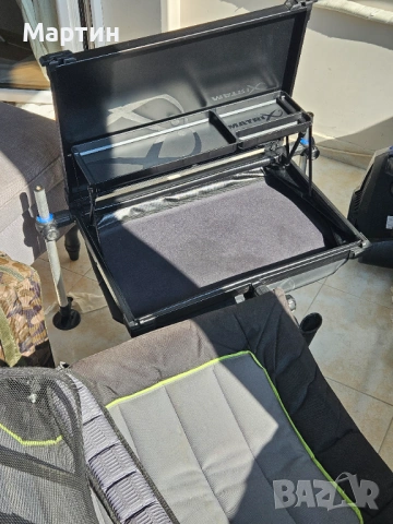 Фидер маса - Matrix Collapsible Side Tray + стойка Matrix Multi Rest, снимка 5 - Екипировка - 53928070