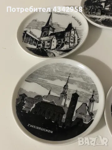 Порцеланови декоративни чинии 1970-1980г. , снимка 2 - Антикварни и старинни предмети - 49667339