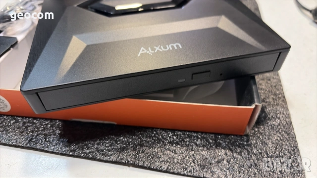 Външна Alxum 5in1 CD/DVD-RW записвачка USB v.3.0+Type-C (USB Hub,Черна), снимка 4 - Друга електроника - 54274045