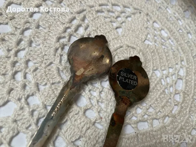 Красиви лъжички за чай/кафе с дървена стойка за стена от Англия, снимка 13 - Антикварни и старинни предмети - 50234604