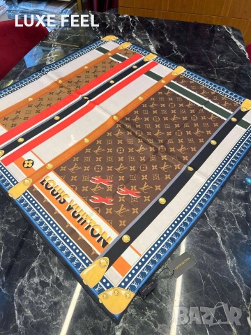 Дамски Шалове - Коприна ⚜️ Louis Vuitton , снимка 9 - Шалове - 53021273