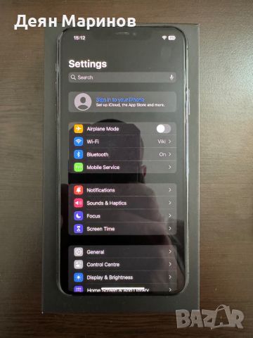 iPhone 11 Pro Max 64Gb Space Grey черен + кожен калъф, снимка 3 - Apple iPhone - 45926096