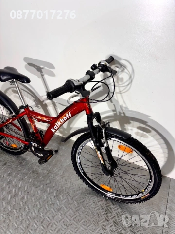 Алуминиев велосипед Kalkhoff (като нов) 24 цола/ колело, снимка 3 - Велосипеди - 53732498