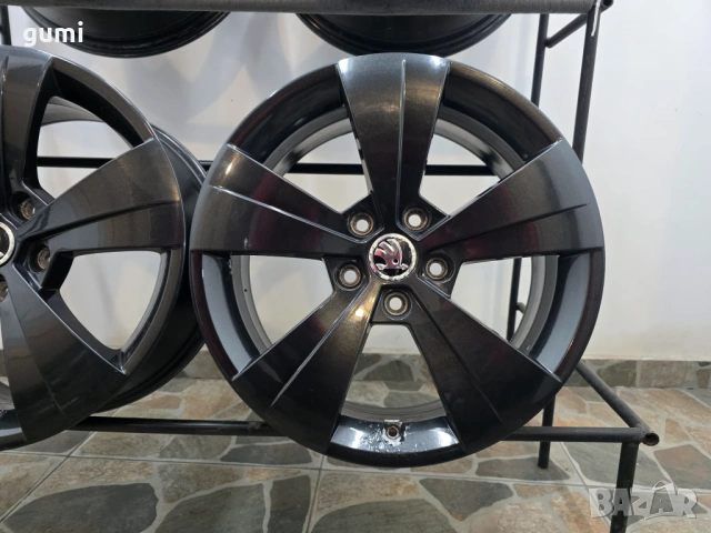 4бр 17ски джанти за SKODA 5x112mm A170723 , снимка 2 - Гуми и джанти - 53347442