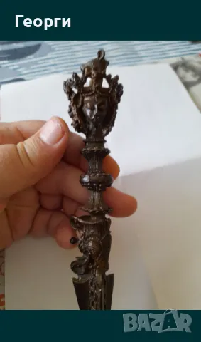 Будистки ритуален нож-1, снимка 6 - Антикварни и старинни предмети - 50125261