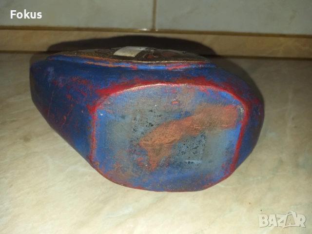 Страхотна синя дървена патица патка с месинг и кост, снимка 4 - Антикварни и старинни предмети - 53356489