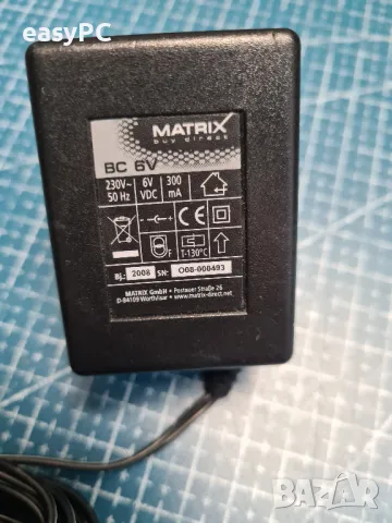 Оригинален захранващ адаптер MATRIX BUY DIRECT 6V 300mA, снимка 1 - Друга електроника - 48942191