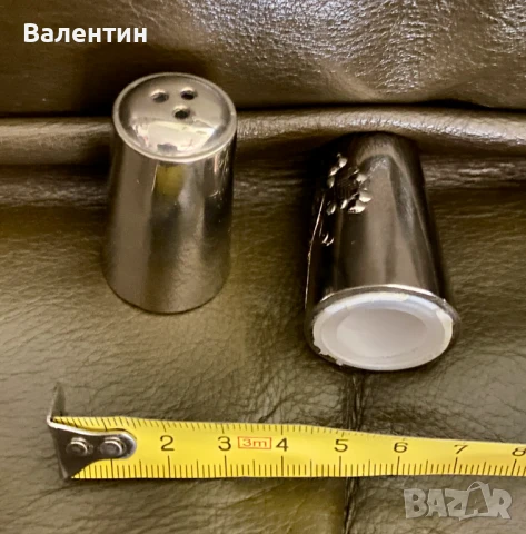#0501# Комплект солница и пиперница. Винтидж., снимка 2 - Прибори за хранене, готвене и сервиране - 50460193