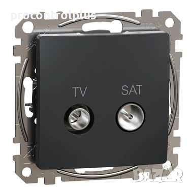 Продавам TV+SAT Розетка крайна 4dB Антрацит SCHNEIDER ELECTRIC Sedna Design, снимка 1 - Други - 44936293