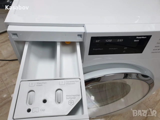 Miele W1 - PowerWash - Пералня Миеле 12м Гаранция, снимка 6 - Перални - 53449231