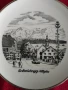 Колекционерска порцеланова чиния  Община Scheidegg регион Allgäu. Германия., снимка 2