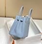 Hermes Birkin linen blue, снимка 3