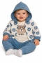 Бебешки комплект за момче 3 части Big Bear – яке с качулка, блуза и панталон, снимка 1