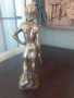 Невероятна стара бронзова статуетка фигура - Давид и Голиат, снимка 2