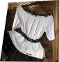  блуза с тюл  Стела, снимка 1 - Туники - 45852484