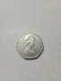 ВЕЛИКОБРИТАНИЯ МОНЕТА 50 ПЕНСА 1973 Г , снимка 2