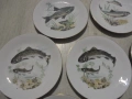 № 8501  Стари порцеланови чинии KAHLA / Könitz – рибен мотив  , снимка 2