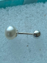 Сребърни обеци с перли , снимка 4