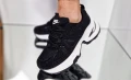 Nike Дамски Черни Маратонки С Бяла Подметка👟Дамски Спортни Обувки В Черен Цвят Найк Код P687, снимка 2