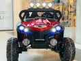 Акумулаторен Двуместен джип UTV 4X4 12V батерия,MP3 плейър, с меки гуми с двойна Кожена седалка, снимка 15