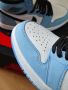 Nike Air Jordan 1 High University Blue Нови Оригинални Мъжки Обувки Кецове Размер 43 Номер 27.5, снимка 9