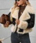 Дамско модерно зимно кожено яке, снимка 2
