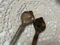 Красиви лъжички за чай/кафе с дървена стойка за стена от Англия, снимка 13