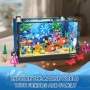 Нов Детски конструктор Морски свят сглобяем аквариум 697 части с корали и медузи, снимка 8
