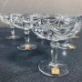 Чаши от оловен кристал 24% на Katharinen HutTe W. Germany., снимка 3