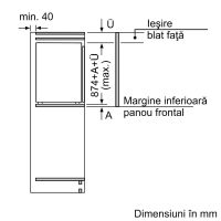 НОВ Фризер за вграждане Bosch GIV21AFE0, 97 л, LowFrost, 3 чекмеджета, Клас E, H 87 см, Сребрист, снимка 17 - Фризери - 45188791