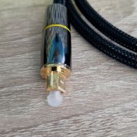 оптичен кабел висок клас златни накрайници , снимка 1 - Аудиосистеми - 45656459