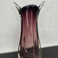 Красива стъклена ваза Мурано. №5353, снимка 2 - Антикварни и старинни предмети - 45667912
