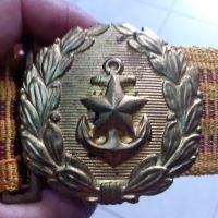 Военноморски параден колан, снимка 3 - Антикварни и старинни предмети - 45094017