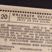 Банкнота НОТГЕЛД 20 хелер 1920г. Австрия перфектно състояние за КОЛЕКЦИОНЕРИ 45008, снимка 6 - Нумизматика и бонистика - 45582291