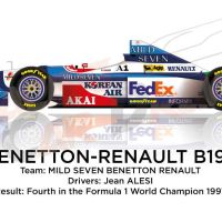  BENETTON RENAULT / Jean Alesi , снимка 1 - Колекции - 45532796