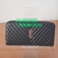 Дамско черно портмоне YSL-SG210P, снимка 1 - Портфейли, портмонета - 45394802