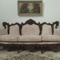 Италианска барокова гарнитура, снимка 13 - Дивани и мека мебел - 45373658