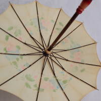 Стар дамски чадър 1900-1920г, снимка 4 - Други ценни предмети - 44970209