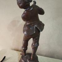Стара метална статуетка, снимка 5 - Други ценни предмети - 45406367