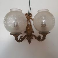 Стари бронзови лампи за стена. , снимка 2 - Лампи за стена - 45591524