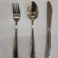 НОВО! Прибори за хранене - нож , вилица, лъжица. Неръждаема стомана. ПРИБОРИ ЗА ХРАНЕНЕ ЗА ЗАВЕДЕНИЕ, снимка 1 - Прибори за хранене, готвене и сервиране - 45714582