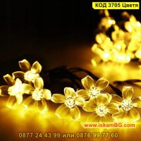 Соларни лампички за градина цветя с 8 режима на светене в различни светлини - КОД 3705 Цветя, снимка 9 - Градински мебели, декорация  - 45098744