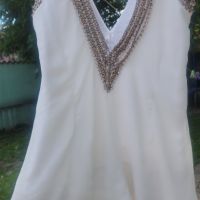 Бяла елегантна рокля , снимка 1 - Рокли - 45920343