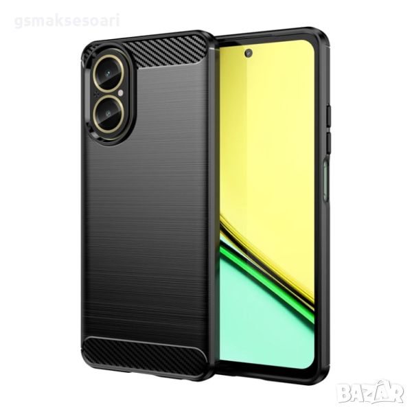 Realme C67 - Удароустойчив Кейс Гръб CARBON, снимка 1